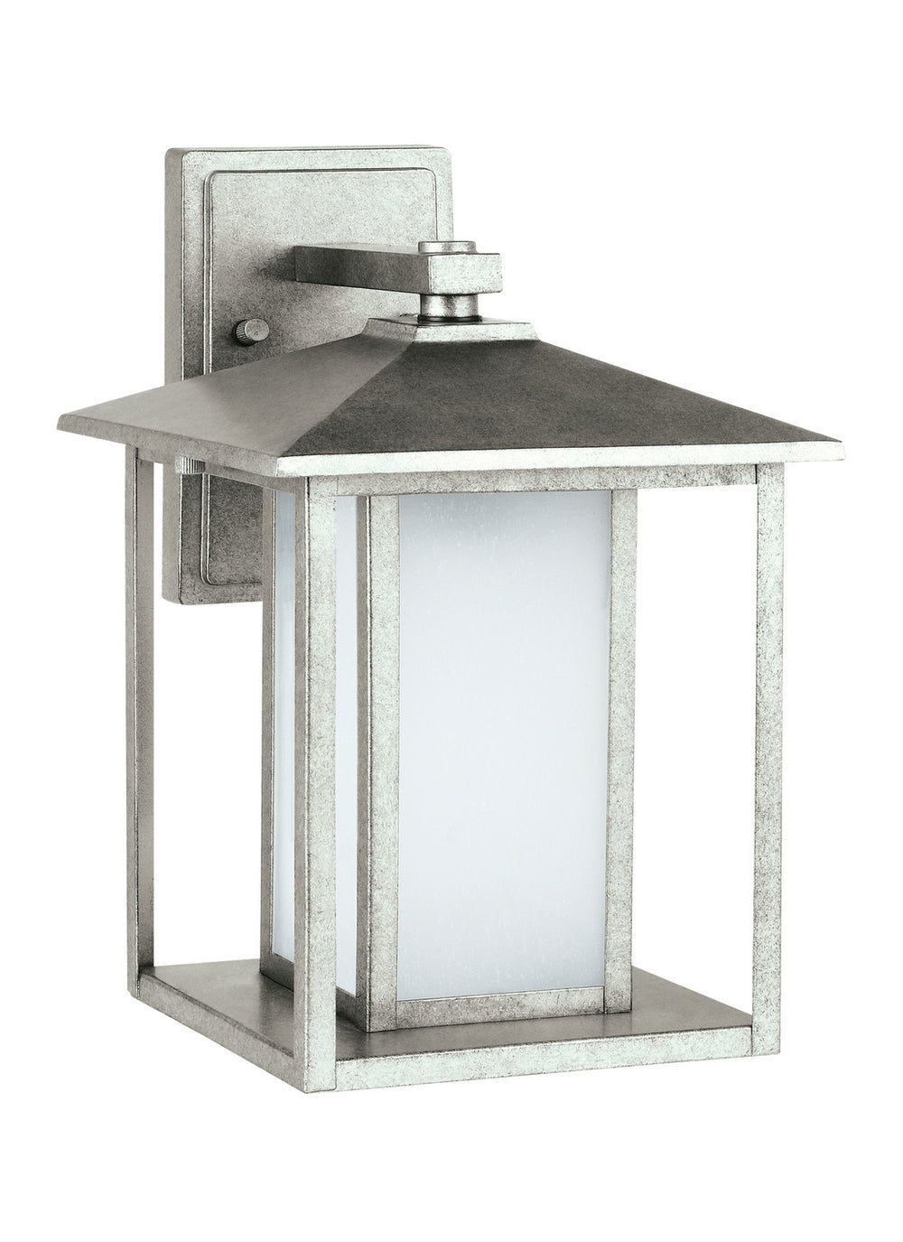 Generation Lighting Canada - One Light Outdoor Wall Lantern - Hunnington - Weathered Pewter- Union Lighting Luminaires Decor
