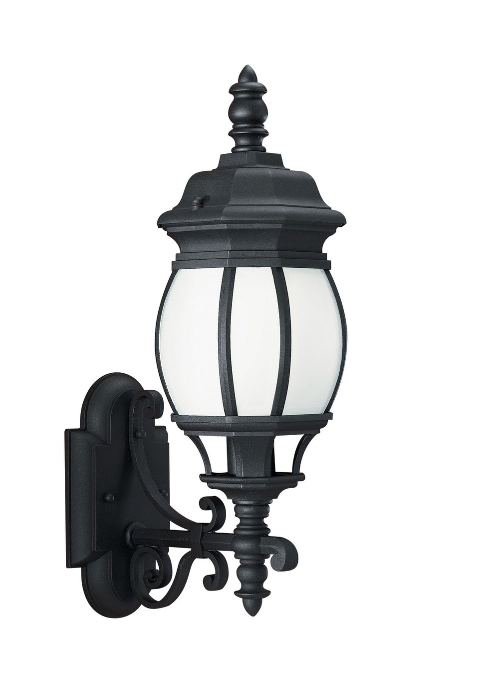 Generation Lighting Canada - One Light Outdoor Wall Lantern - Wynfield - Black- Union Lighting Luminaires Decor