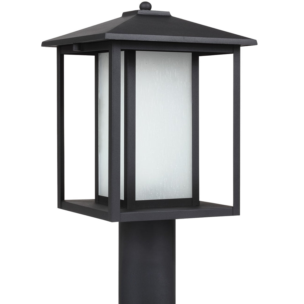 Generation Lighting Canada - One Light Outdoor Post Lantern - Hunnington - Black- Union Lighting Luminaires Decor