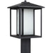 Generation Lighting Canada - One Light Outdoor Post Lantern - Hunnington - Black- Union Lighting Luminaires Decor