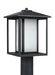 Generation Lighting Canada - One Light Outdoor Post Lantern - Hunnington - Black- Union Lighting Luminaires Decor