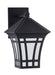 Generation Lighting Canada - One Light Outdoor Wall Lantern - Herrington - Black- Union Lighting Luminaires Decor