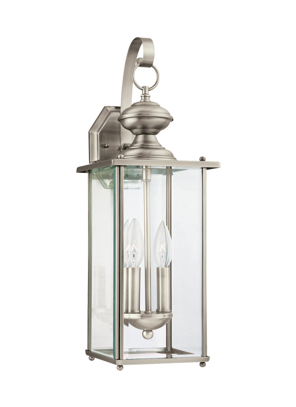 Generation Lighting Canada - Two Light Outdoor Wall Lantern - Jamestowne - Antique Brushed Nickel- Union Lighting Luminaires Decor