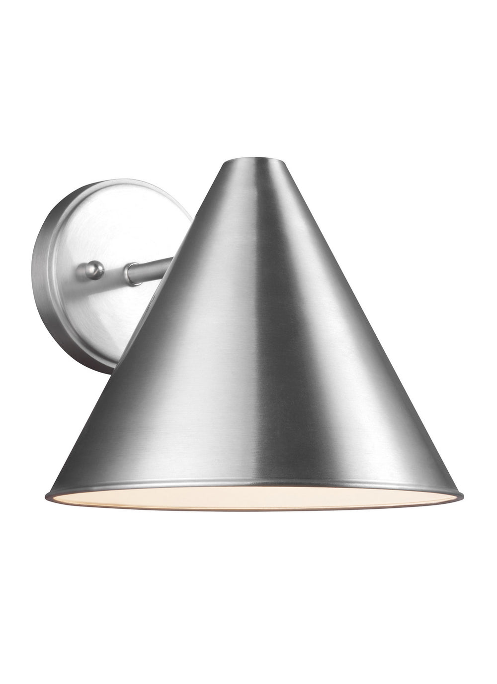Generation Lighting Canada - One Light Outdoor Wall Lantern - Crittenden - Satin Aluminum- Union Lighting Luminaires Decor