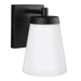Generation Lighting Canada - One Light Outdoor Wall Lantern - Renville - Black- Union Lighting Luminaires Decor