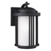 Generation Lighting Canada - One Light Outdoor Wall Lantern - Crowell - Black- Union Lighting Luminaires Decor