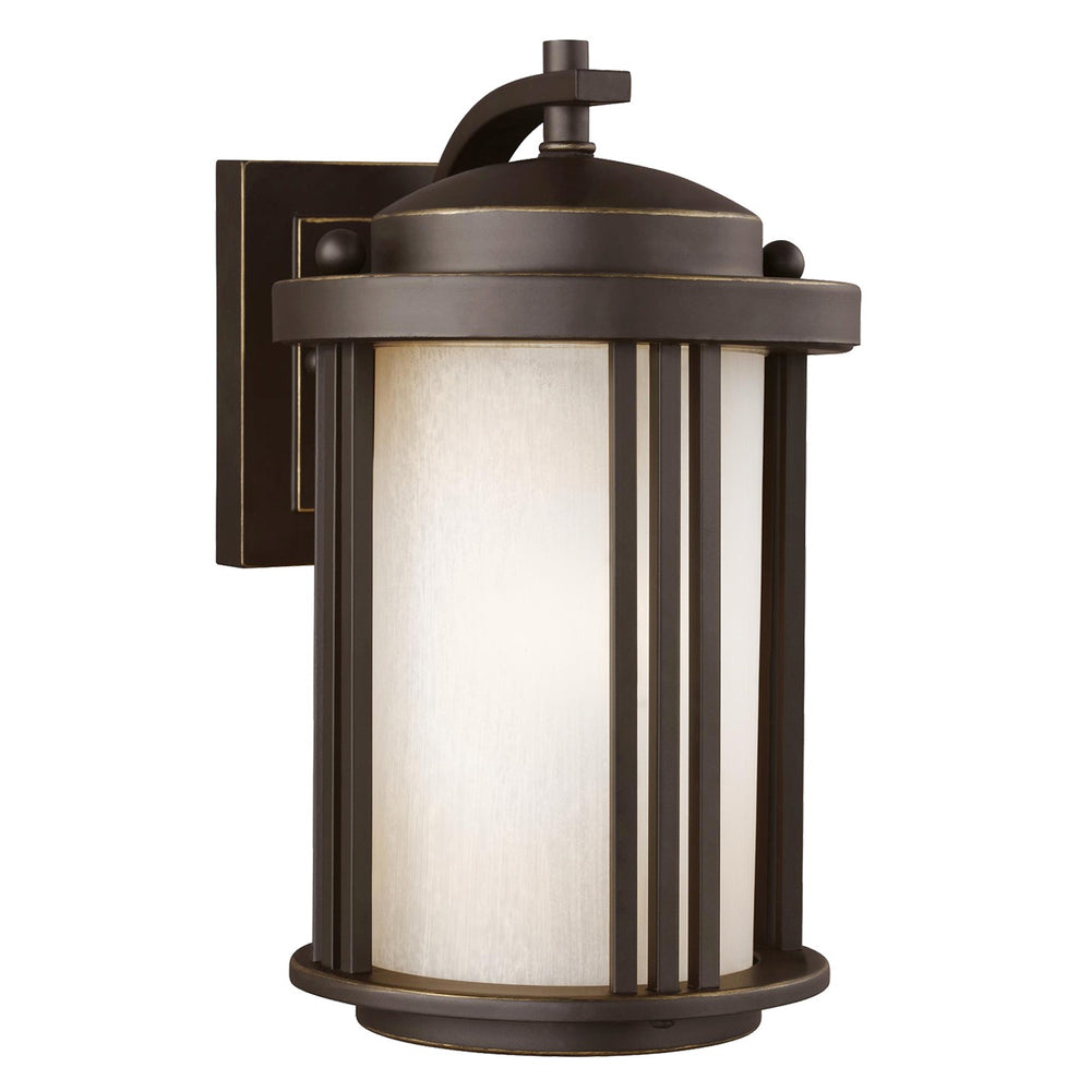 Generation Lighting Canada - One Light Outdoor Wall Lantern - Crowell - Antique Bronze- Union Lighting Luminaires Decor