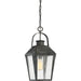 Quoizel - One Light Outdoor Hanging Lantern - Carriage - Mottled Black- Union Lighting Luminaires Decor
