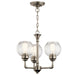 Kichler Canada - Three Light Chandelier/Semi Flush Mount - Niles - Antique Pewter- Union Lighting Luminaires Decor