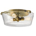 Kichler Canada - Three Light Flush Mount - Alton - Natural Brass- Union Lighting Luminaires Decor