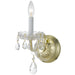 Crystorama - One Light Wall Sconce - Traditional Crystal - Polished Brass- Union Lighting Luminaires Decor