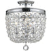 Crystorama - Three Light Semi Flush Mount - Archer - Polished Chrome- Union Lighting Luminaires Decor