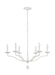 Visual Comfort Studio Canada - Six Light Chandelier - Annie - Plaster White- Union Lighting Luminaires Decor