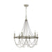 Visual Comfort Studio Canada - Six Light Chandelier - Beverly - French Washed Oak / Distressed White Wood- Union Lighting Luminaires Decor