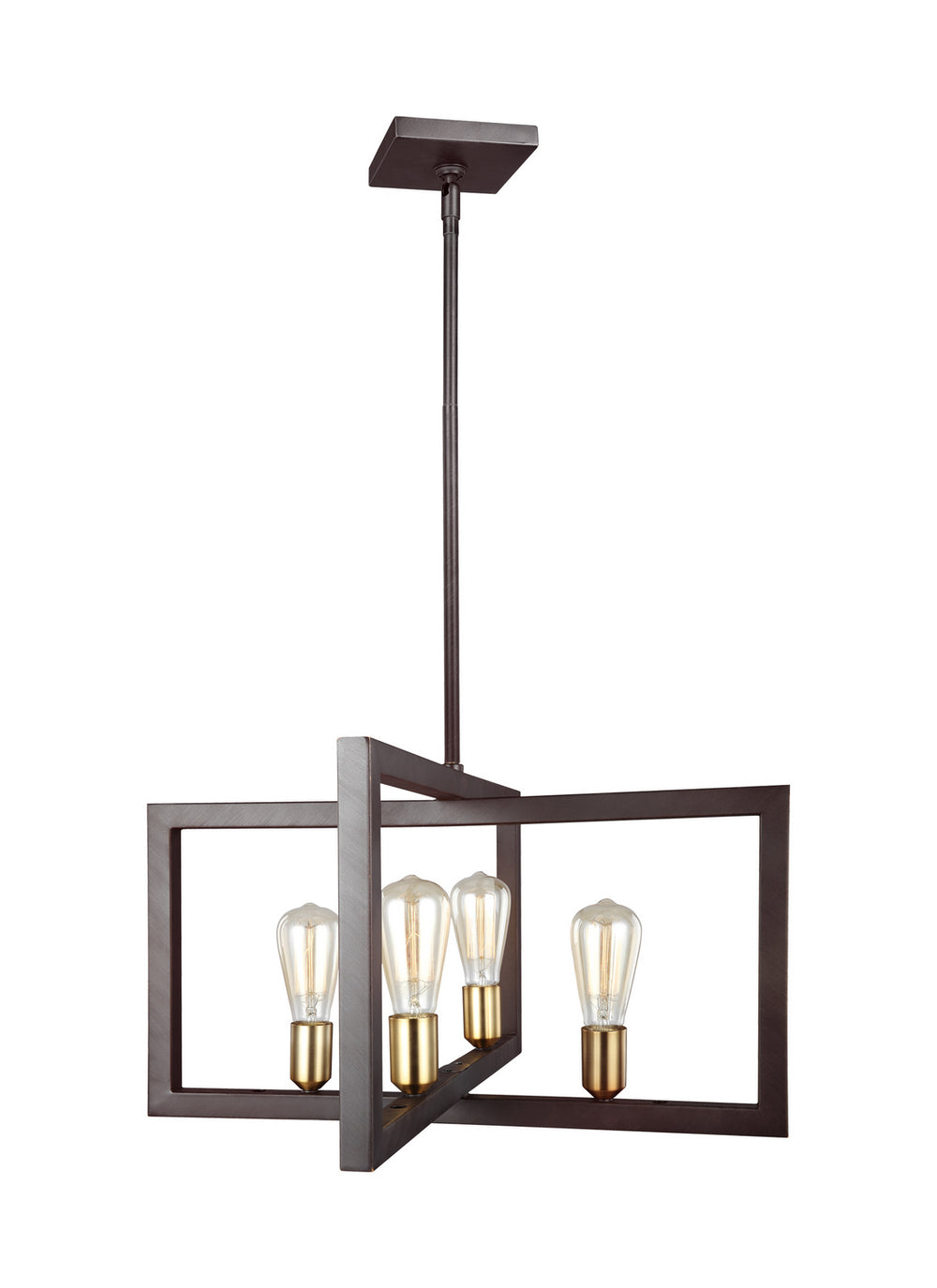 Visual Comfort Studio Canada - Four Light Chandelier - Finnegan - New World Bronze- Union Lighting Luminaires Decor