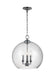 Visual Comfort Studio Canada - Three Light Pendant - Lawler - Chrome- Union Lighting Luminaires Decor