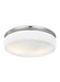 Visual Comfort Studio Canada - Two Light Flush Mount - Issen - Chrome- Union Lighting Luminaires Decor