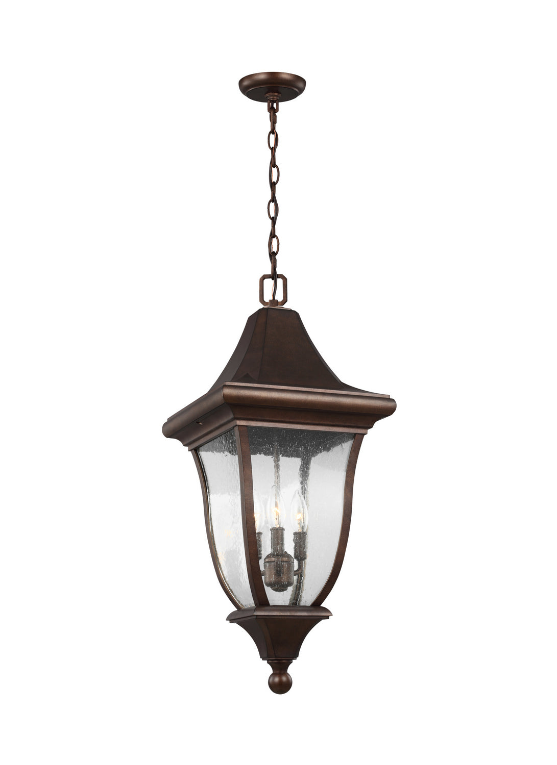 Visual Comfort Studio Canada - Three Light Outdoor Pendant - Oakmont - Patina Bronze- Union Lighting Luminaires Decor