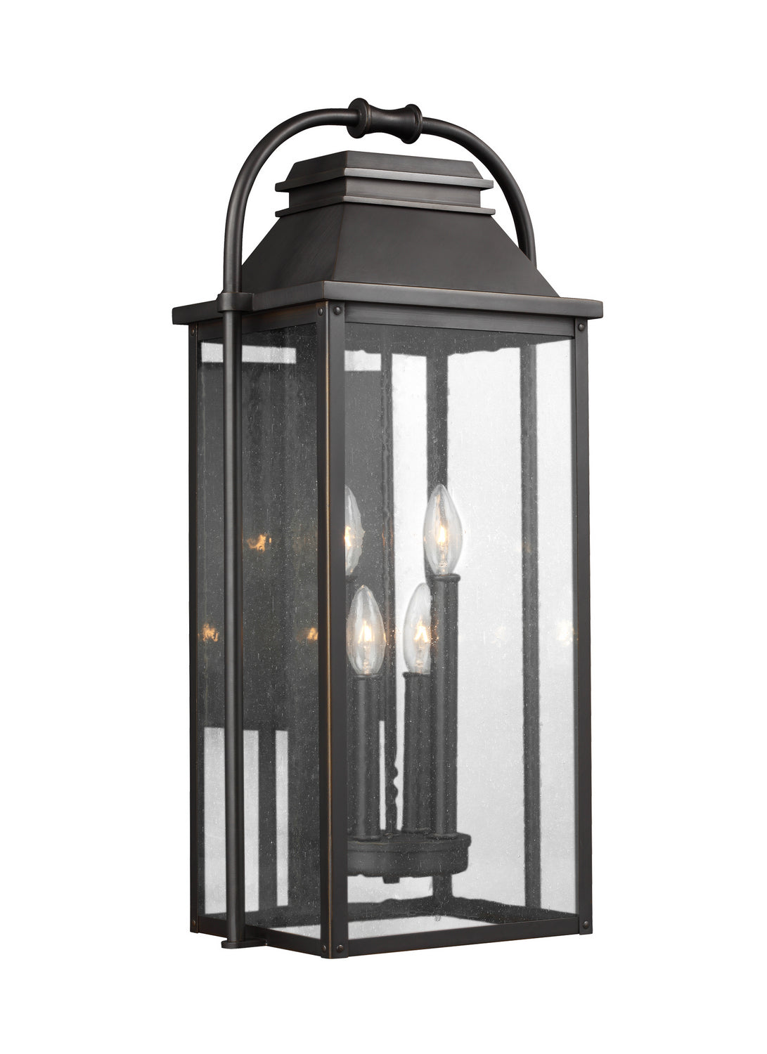 Visual Comfort Studio Canada - Four Light Lantern - Wellsworth - Antique Bronze- Union Lighting Luminaires Decor