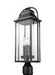Visual Comfort Studio Canada - Three Light Post Lantern - Wellsworth - Antique Bronze- Union Lighting Luminaires Decor