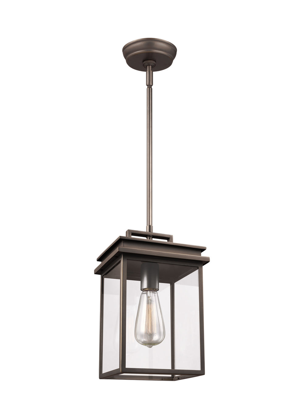 Visual Comfort Studio Canada - One Light Outdoor Pendant - Glenview - Antique Bronze- Union Lighting Luminaires Decor