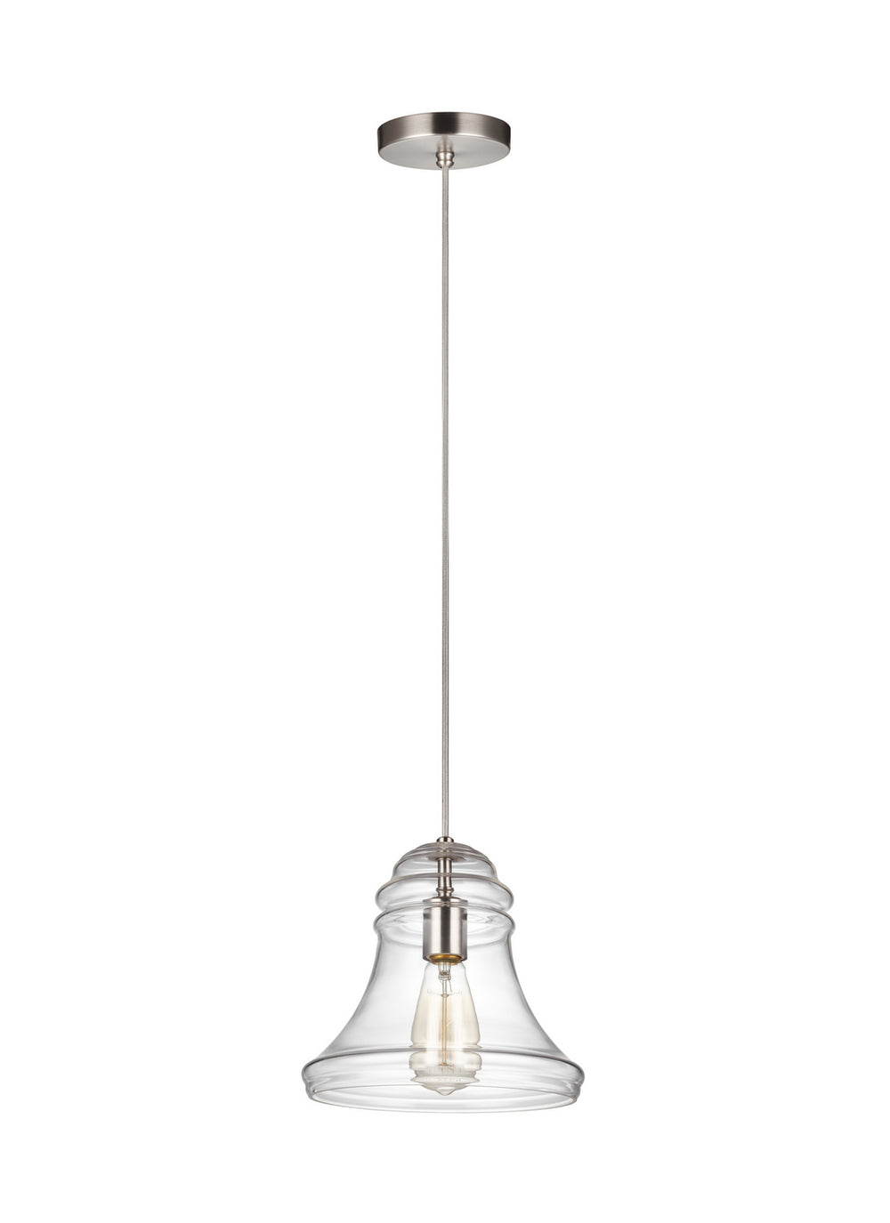 Visual Comfort Studio Canada - One Light Mini-Pendant - Doyle - Satin Nickel- Union Lighting Luminaires Decor