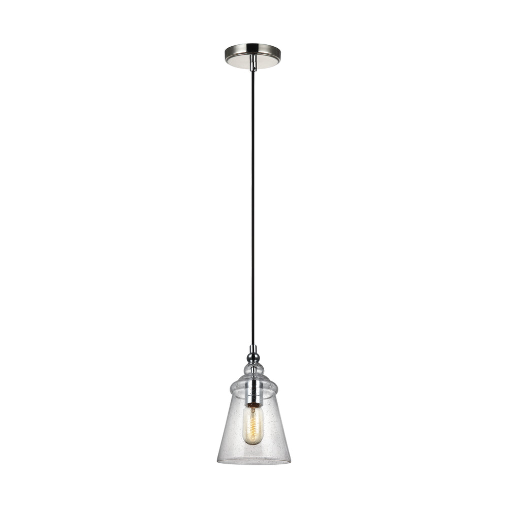 Generation Lighting Canada - One Light Pendant - Loras - Chrome- Union Lighting Luminaires Decor