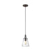 Generation Lighting Canada - One Light Pendant - Loras - Dark Weathered Iron- Union Lighting Luminaires Decor