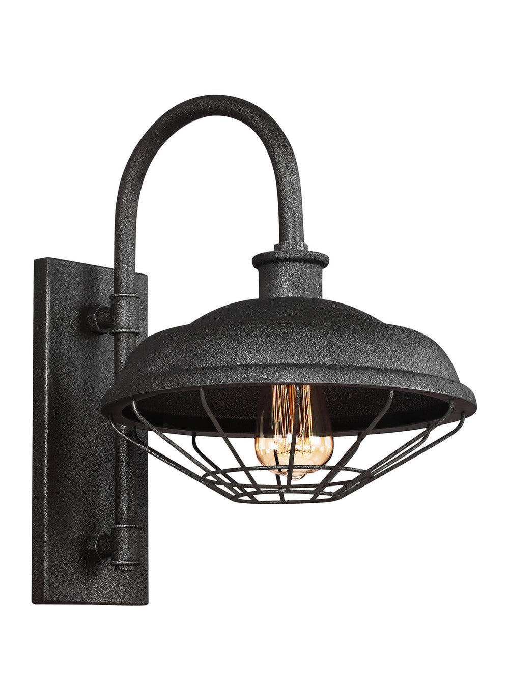 Generation Lighting Canada - One Light Outdoor Wall Lantern - Lennex - Slate Grey Metal- Union Lighting Luminaires Decor