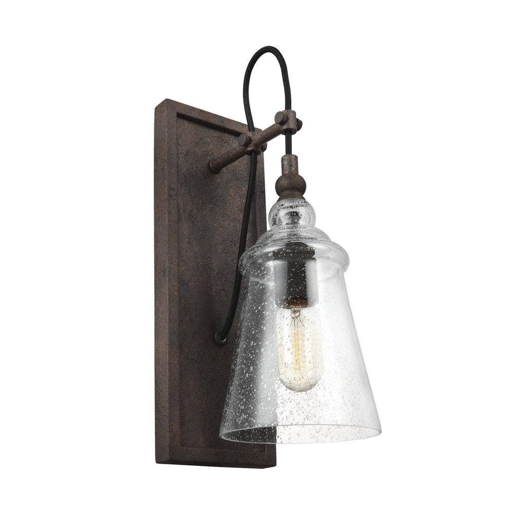 Generation Lighting Canada - One Light Wall Sconce - Loras - Dark Weathered Iron- Union Lighting Luminaires Decor