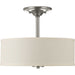 Progress Canada - Two Light Semi-Flush Mount - Inspire - Brushed Nickel- Union Lighting Luminaires Decor