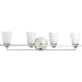 Progress Canada - Four Light Bath - Flight - Brushed Nickel- Union Lighting Luminaires Decor