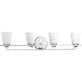 Progress Canada - Four Light Bath - Flight - Polished Chrome- Union Lighting Luminaires Decor