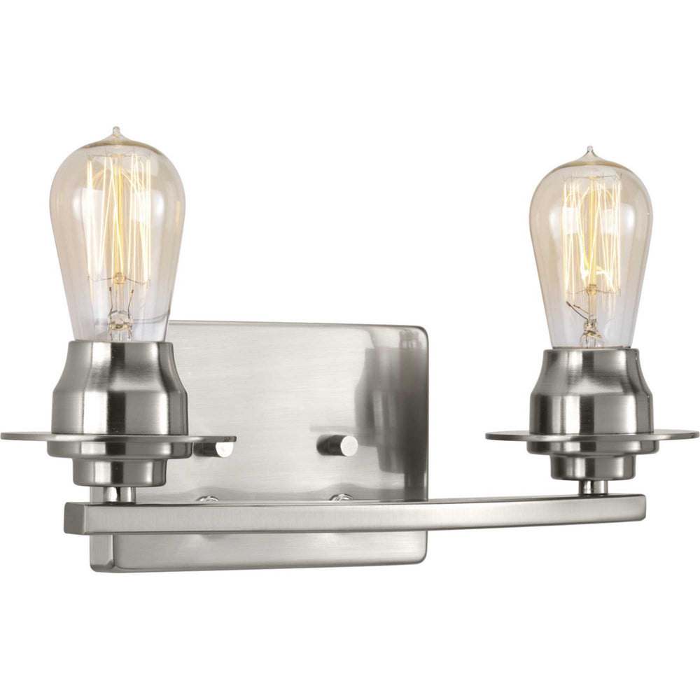 Progress Canada - Two Light Bath - Debut - Brushed Nickel- Union Lighting Luminaires Decor