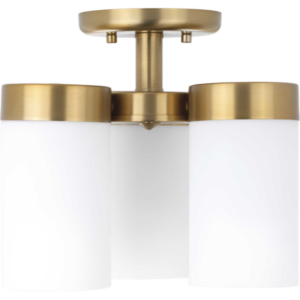 Progress Canada - Three Light Flush Mount - Elevate - Brushed Bronze- Union Lighting Luminaires Decor