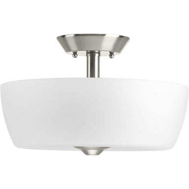 Progress Canada - Two Light Semi-Flush Mount - Leap - Brushed Nickel- Union Lighting Luminaires Decor