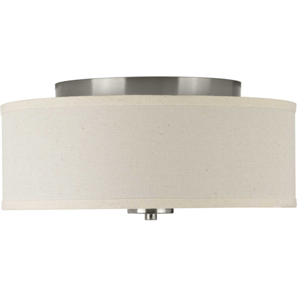 Progress Canada - Two Light Flush Mount - Inspire - Brushed Nickel- Union Lighting Luminaires Decor