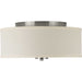 Progress Canada - Two Light Flush Mount - Inspire - Brushed Nickel- Union Lighting Luminaires Decor