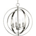 Progress Canada - Four Light Pendant - Equinox - Polished Nickel- Union Lighting Luminaires Decor