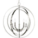 Progress Canada - Five Light Pendant - Equinox - Polished Nickel- Union Lighting Luminaires Decor