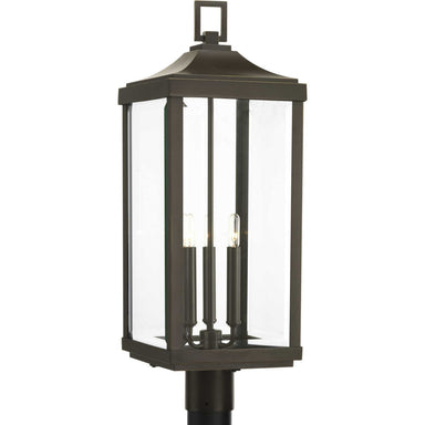 Progress Canada - Three Light Post Lantern - Gibbes Street - Antique Bronze- Union Lighting Luminaires Decor