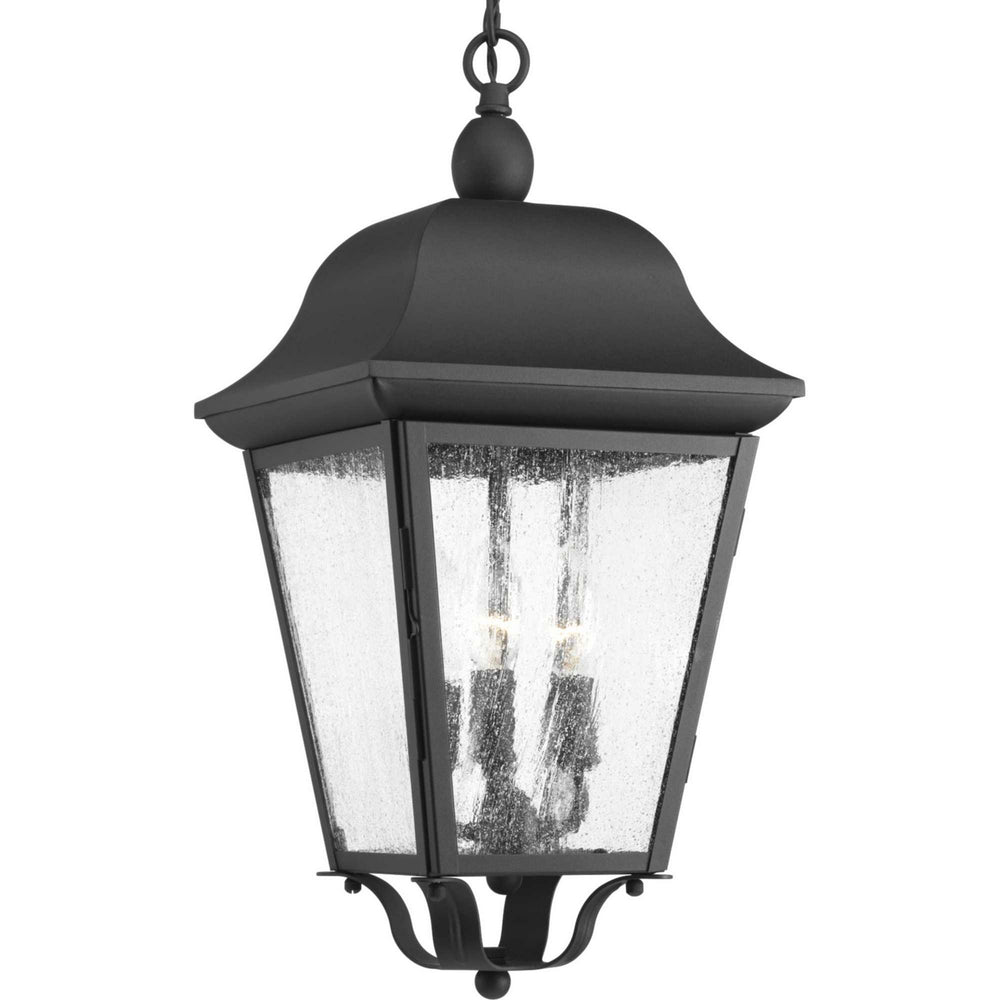 Progress Canada - Three Light Hanging Lantern - Kiawah - Black- Union Lighting Luminaires Decor