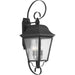 Progress Canada - Three Light Large Wall Lantern - Kiawah - Black- Union Lighting Luminaires Decor