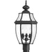 Progress Canada - Three Light Post Lantern - New Haven - Black- Union Lighting Luminaires Decor