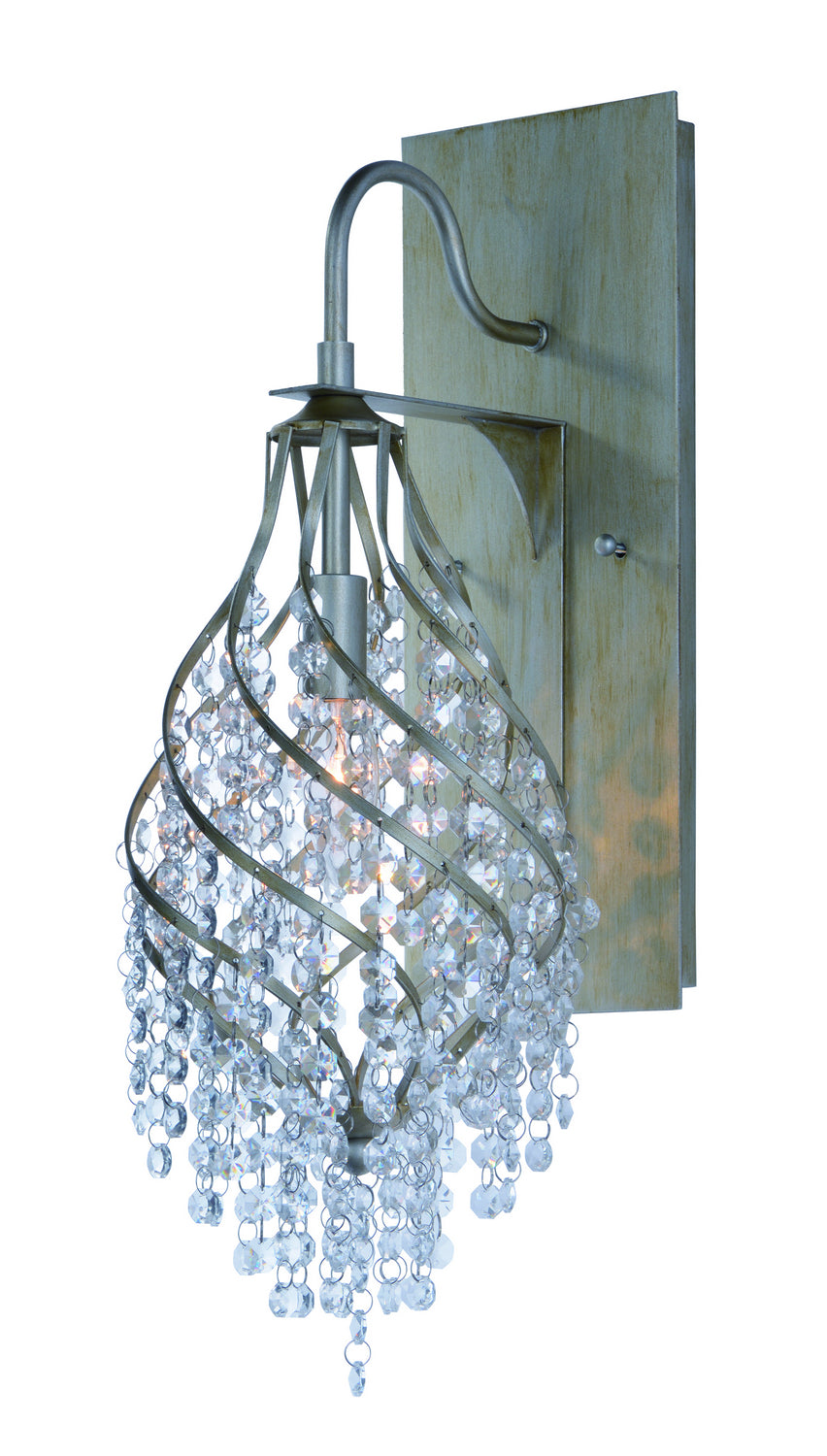Maxim - One Light Wall Sconce - Twirl - Golden Silver- Union Lighting Luminaires Decor