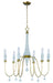Maxim - Six Light Chandelier - Claymore - Claystone / Gold Leaf- Union Lighting Luminaires Decor