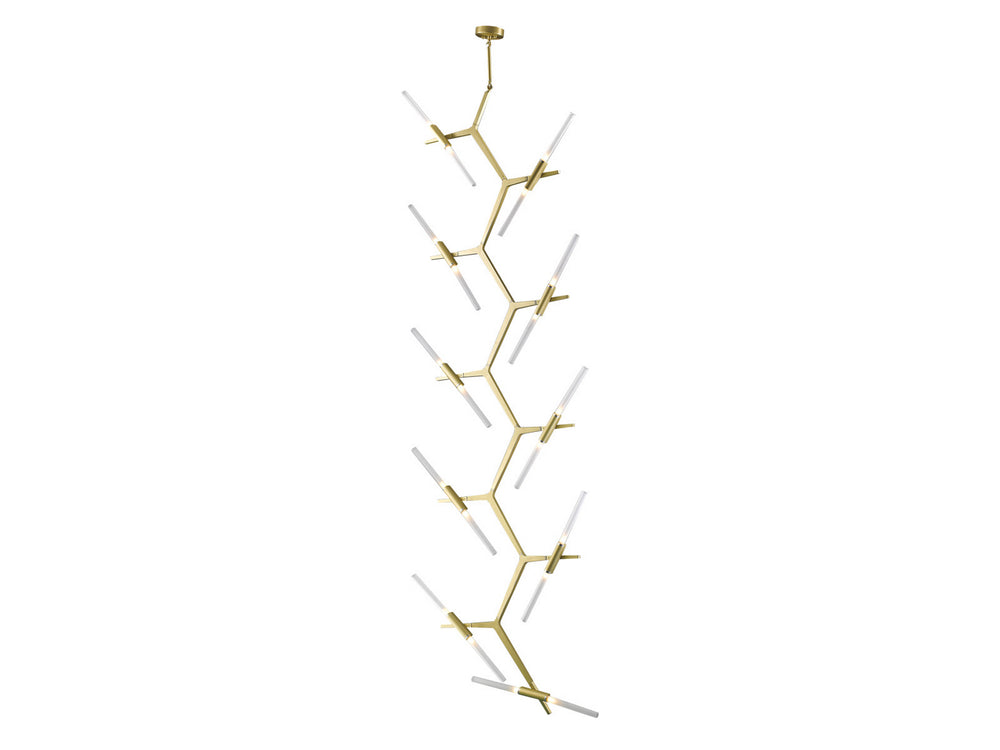 Avenue Lighting - LED Chandelier - San Vicente Blvd. - Brushed Brass- Union Lighting Luminaires Decor