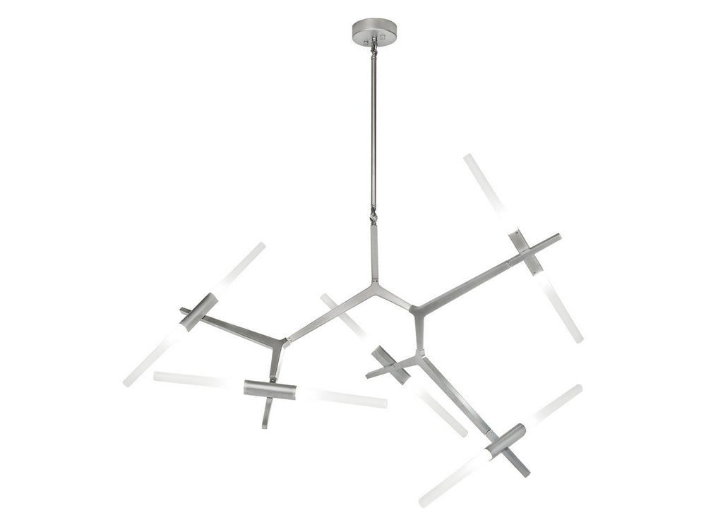 Avenue Lighting - LED Chandelier - San Vicente Blvd. - Matte Chrome- Union Lighting Luminaires Decor