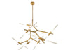 Avenue Lighting - LED Chandelier - San Vicente Blvd. - Brushed Brass- Union Lighting Luminaires Decor