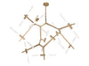 Avenue Lighting - LED Chandelier - San Vicente Blvd. - Brushed Brass- Union Lighting Luminaires Decor